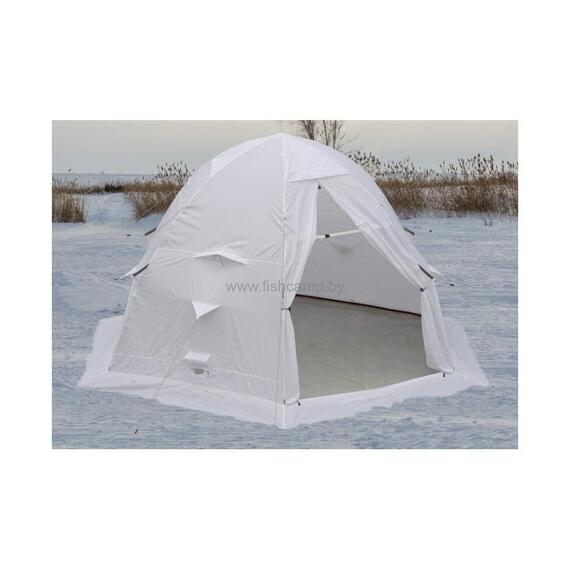 Зимняя палатка Лотос 5С (Белый) + пол ПУ4000, Цвет: белый, Вместимость (чел): 4+, фото , изображение 3