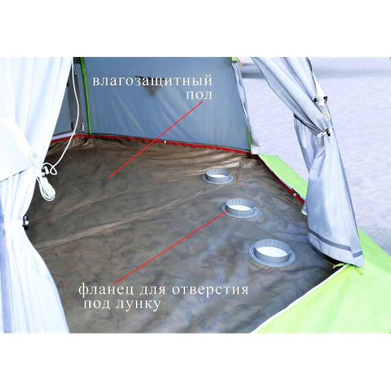 Зимняя палатка Лотос 5С (Белый) + пол ПУ4000, Цвет: белый, Вместимость (чел): 4+, фото , изображение 17