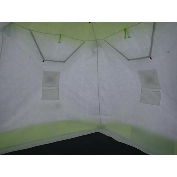 Утепленная палатка Лотос Куб 3 Классик С9Т (Салатовый), Цвет: салатовый, Вместимость (чел): 3, фото , изображение 17