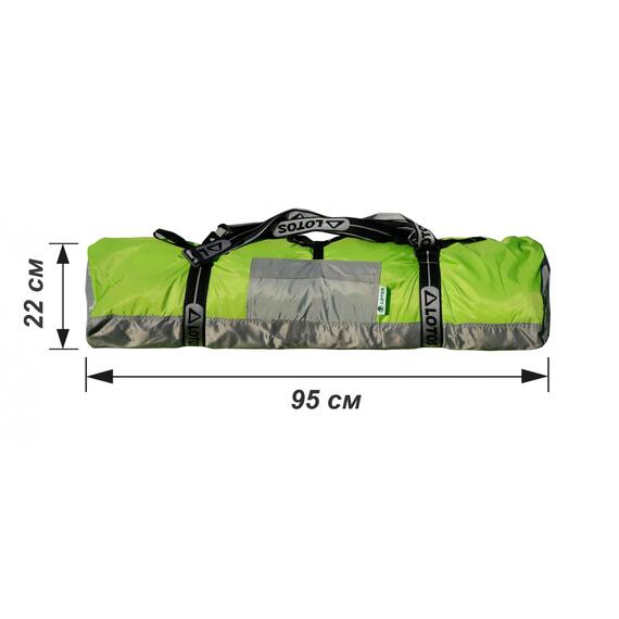 Зимняя палатка Лотос Куб 3 Компакт (Салатовый), фото , изображение 4