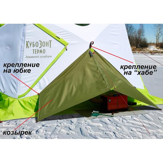 Козырек "Лотос" защитный для автономного обогревателя, фото , изображение 2