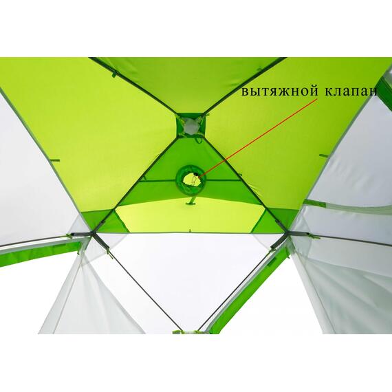 Зимняя палатка Лотос Куб 3 Компакт (Салатовый), фото , изображение 8