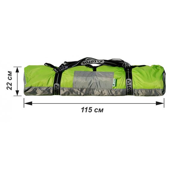 Зимняя палатка Лотос Куб 4 Компакт (Салатовый), фото , изображение 4