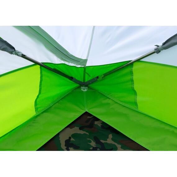 Зимняя палатка Лотос Куб 3 Компакт (Салатовый), фото , изображение 10
