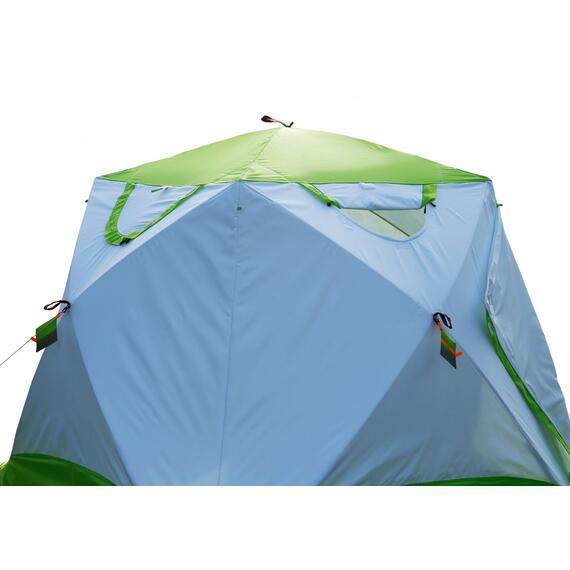 Утепленная зимняя палатка Лотос Куб 4 Компакт Термо (Салатовый), фото , изображение 7