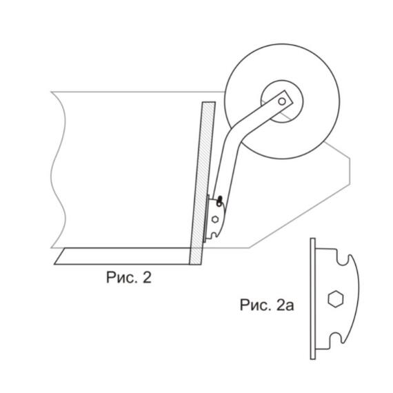 Транцевые колеса перекидные с верхними брызговиками (511, Bay), фото , изображение 3