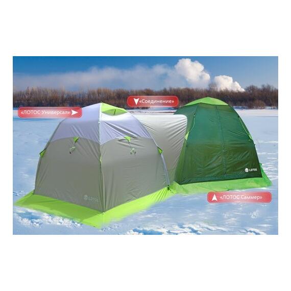 Соединение палаток ЛОТОС 5/5 (салатовый, ПУ1000), фото , изображение 2