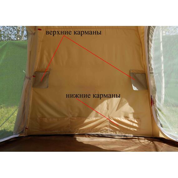 Универсальная палатка Лотос 5У Шторм (Оливковый), Цвет: оливковый, Вместимость (чел): 4, Кол-во граней: 6, фото , изображение 36