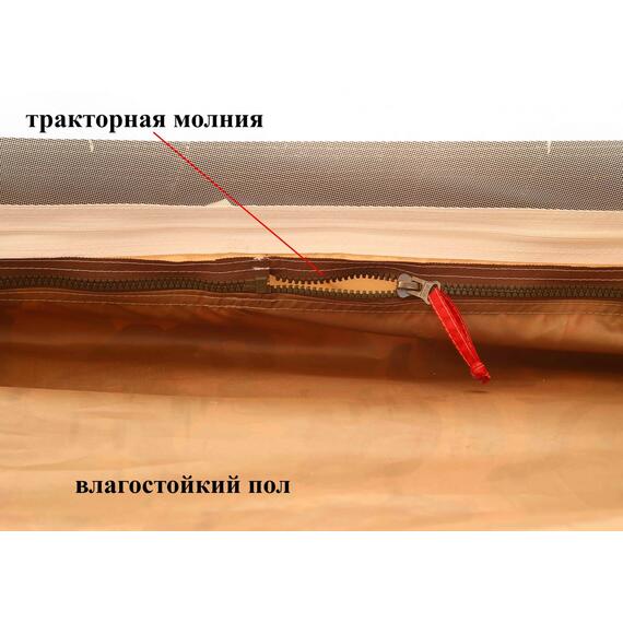 Универсальная палатка Лотос 5У Шторм (Серо-салатовый), Цвет: Серо-салатовый, Вместимость (чел): 4, Кол-во граней: 6, фото , изображение 41