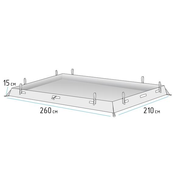 Дно гидроизоляционное Лотос Куб 3 (210x210), Размер (см): 210х210, Отверстия под лунки в полу: нет, фото , изображение 9