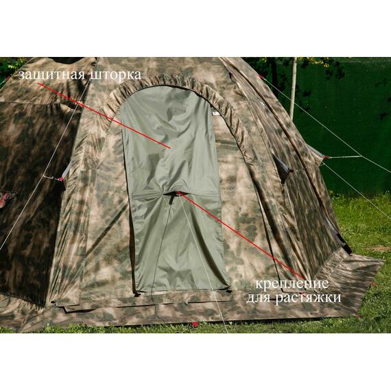 Универсальная палатка Лотос 5У Шторм (Оливковый), Цвет: оливковый, Вместимость (чел): 4, Кол-во граней: 6, фото , изображение 8