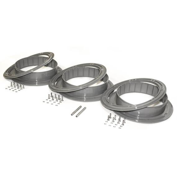 Фланец с бортом для отверстия под лунку Лотос 200 (Комплект 3 шт.), Количество: 3 шт., фото 