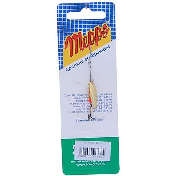Блесна Mepps Aglia Long 00 OR золото 1,5g (A20), Цвет: Gold, Вес блесны (г): 1,5, фото , изображение 3