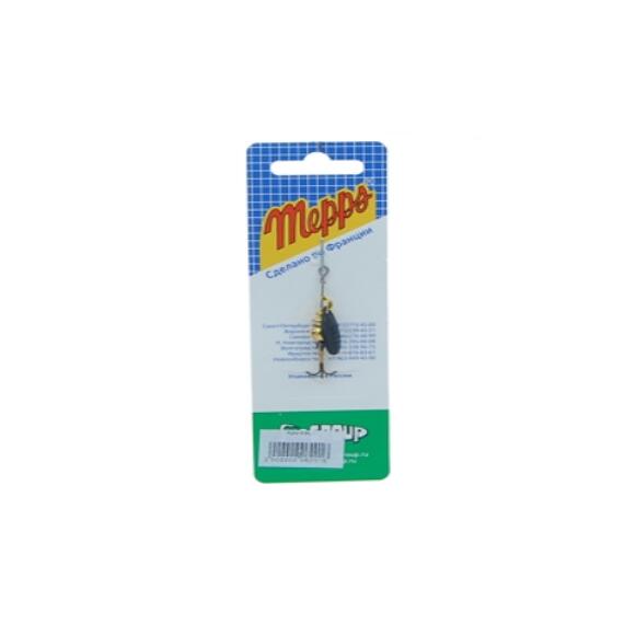 Блесна Mepps Aglia 0 N черный 2,5g, Цвет: Black, Вес блесны (г): 2,5, фото , изображение 3