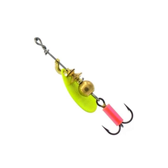 Блесна вращающаяся MEPPS AGLIA FLUO Chartreuse 0 (2,5 г), Цвет: Chartreuse/Кислотно-зеленый, Вес блесны (г): 2,5, фото , изображение 2