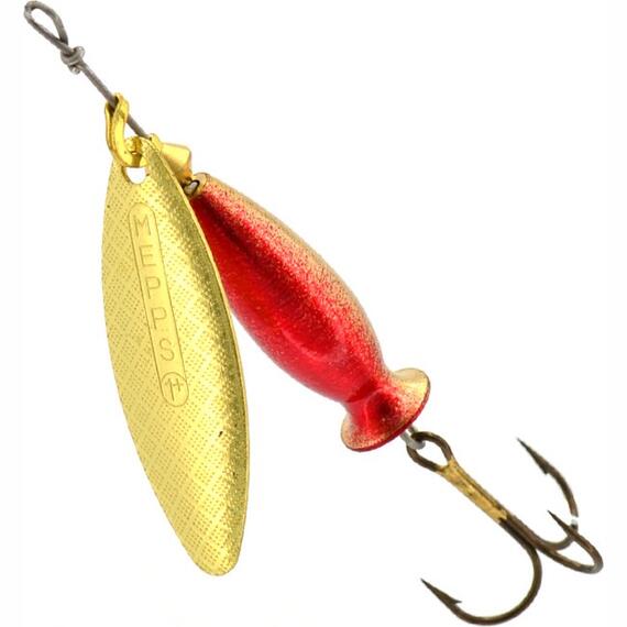 Блесна Mepps Aglia Long Heavy 1+ OR-OR/RGE золото 12g (C61), Цвет: Gold, Вес блесны (г): 12, фото 