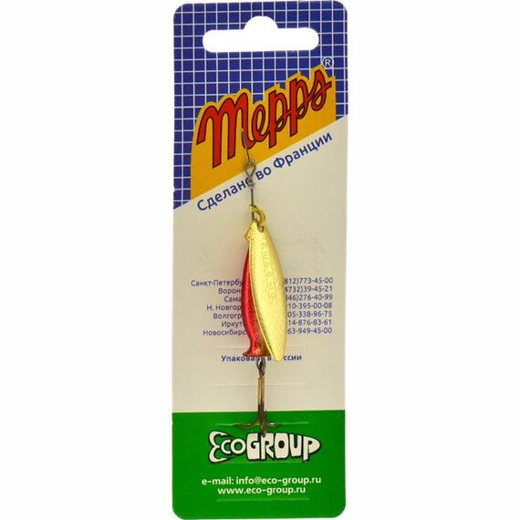 Блесна Mepps Aglia Long Heavy 1+ OR-OR/RGE золото 12g (C61), Цвет: Gold, Вес блесны (г): 12, фото , изображение 3