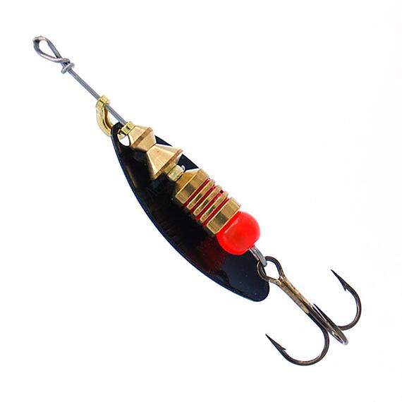 Блесна Mepps Aglia Long 1 N черный 4,5g (C49), Цвет: Black, Вес блесны (г): 4,5, фото , изображение 2