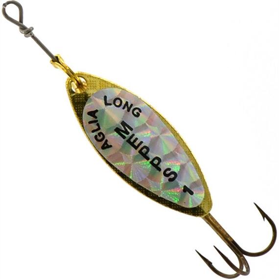 Блесна Mepps Aglia Long Rainbow 1 OR золото/бел.наклейка 4,5g (C63), Цвет: Gold, Вес блесны (г): 4,5, фото , изображение 3