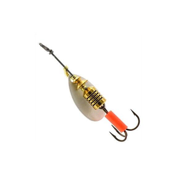 Блесна Mepps Aglia Fluo 1 PHOSPHO фосфор 3,5g (C19), Цвет: Phospho/Белая (светится в темноте), Вес блесны (г): 3,5, фото , изображение 2