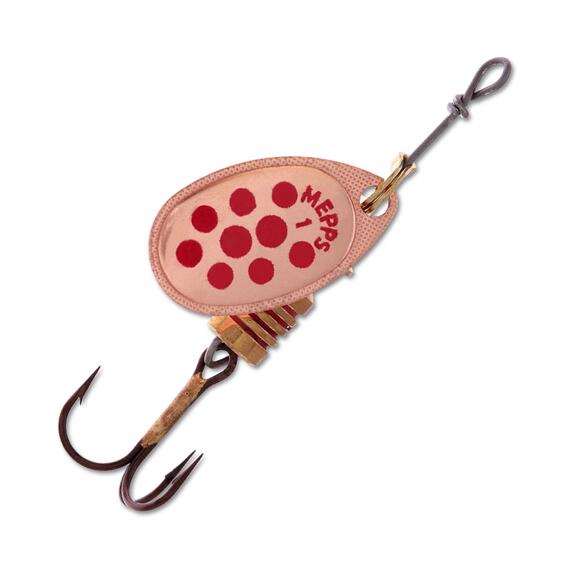 Блесна Mepps Aglia PTS 1 Rouges CU медь/красн.точ 3,5g (C09), Цвет: Медь/Красная, Вес блесны (г): 3,5, фото , изображение 2