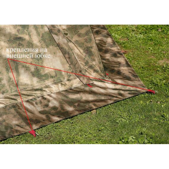 Универсальная утепленная палатка Лотос 5УТ Шторм (Оливковый), фото , изображение 26