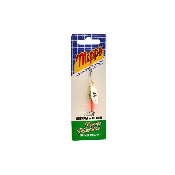 Блесна Mepps Aglia Fluo 2 PHOSPHO фосфор 4,5g (D18), Цвет: Phospho/Белая (светится в темноте), Вес блесны (г): 4,5, фото , изображение 3