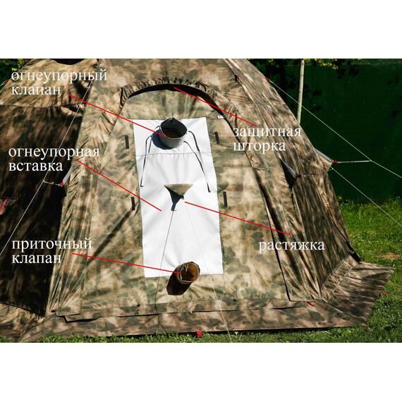 Универсальная утепленная палатка Лотос 5УТ Шторм (Оливковый), фото , изображение 6
