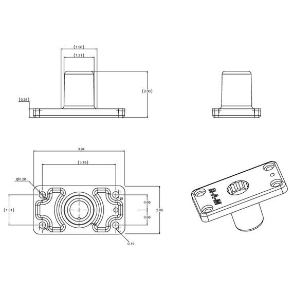 Держатель спиннинга RAM Tube Jr. RAP-390-RB-NB, фото , изображение 7