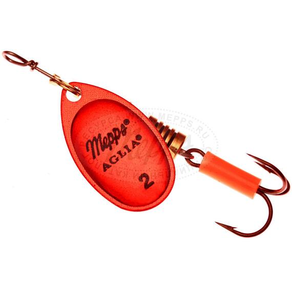 Блесна Mepps Platinum 2 AG/ROUGE серебро/красная 4,5g (D15), Цвет: Red/Silver (Красная/Серебро), Вес блесны (г): 4,5, фото 