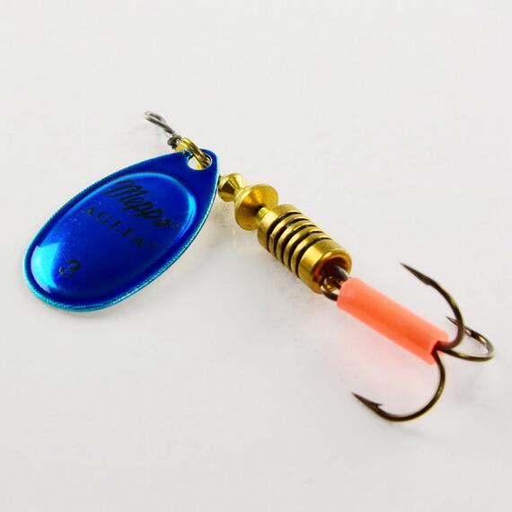 Блесна Mepps Platinum 3 AG/BLEU серебро/синяя 6,5g (E14), Цвет: Blue/Silver (Синяя/Серебро), Вес блесны (г): 6,5, фото , изображение 3