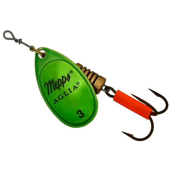 Блесна Mepps Platinum 3 OR/VERT золото/зелен 6,5g (E16), Цвет: Green/Gold (Зеленая/Золото), Вес блесны (г): 6,5, фото 