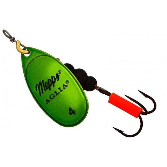 Блесна Mepps Platinum 4 OR/VERT золото/зелен 9g (F09), Цвет: Green/Gold (Зеленая/Золото), Вес блесны (г): 9, фото 