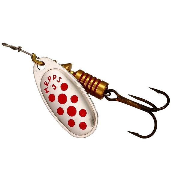 Блесна Mepps Comet 3 AG/PTS Rouges серебро/красн.точ 6,5g (E35), фото 