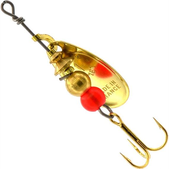 Блесна Mepps Black Fury 1 Orange OR золото/красн.точ 3,5g (C35), фото , изображение 3