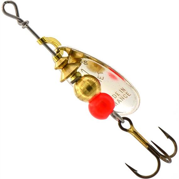 Блесна Mepps Black Fury 1 Orange AG серебро/красн.точ 3,5g (C32), фото , изображение 3