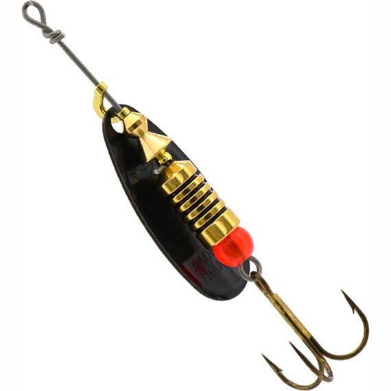 Блесна Mepps Black Fury 3 Orange N черный/красн.точ 6,5g (E32), фото , изображение 2
