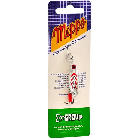 Блесна Mepps Syclops 00 AG/ROUGE серебро/красн 5g (H02), Цвет: Red/Silver (Красная/Серебро), Вес блесны (г): 5, фото , изображение 4