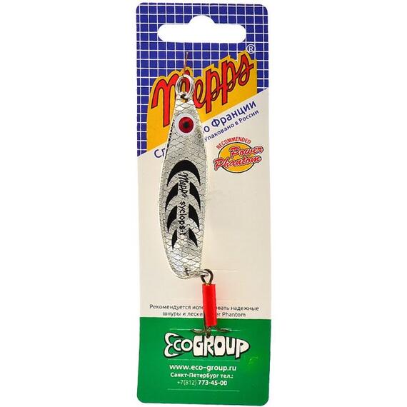 Блесна Mepps Syclops 1 AG/NOIR серебро/черн 12g (H09), Цвет: Black/Silver (Черная/Серебро), Вес блесны (г): 12, фото , изображение 4