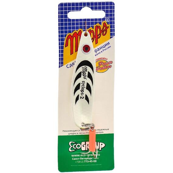 Блесна Mepps Syclops 2 PHOSPHO фосфор 17g (H17), Цвет: Phospho/Белая (светится в темноте), Вес блесны (г): 17, фото , изображение 4