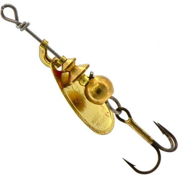 Блесна Mepps Comet 0 OR/ PTS Rouges золото/красн.точ 2g (B29), фото , изображение 2