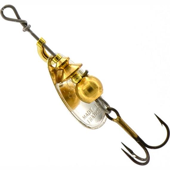 Блесна Mepps Comet 0 AG/ PTS Blues серебро/синие.точ 2g (B26), фото , изображение 2