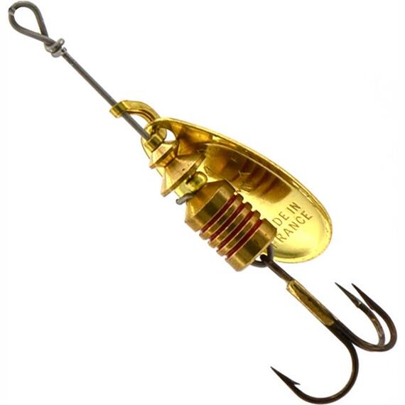 Блесна Mepps Comet 1 OR/ PTS Rouges золото/красн.точ 3,5g (C43), фото , изображение 2