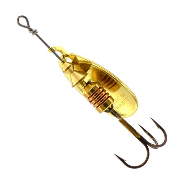 Блесна Mepps Comet 2 OR/ PTS Blues золото/синие.точ 4,5g (D40), фото , изображение 2