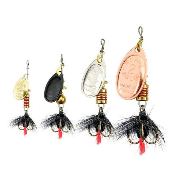 Блесна Mepps Aglia MOUCH 0 Red AG серебро 2,5g (B06), Цвет: Red/Silver (Красная/Серебро), Вес блесны (г): 2,5, фото , изображение 2