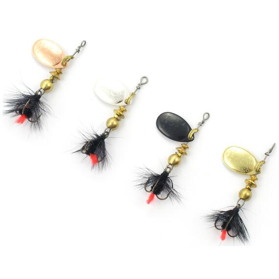 Блесна Mepps Aglia MOUCH 0 Red AG серебро 2,5g (B06), Цвет: Red/Silver (Красная/Серебро), Вес блесны (г): 2,5, фото , изображение 3