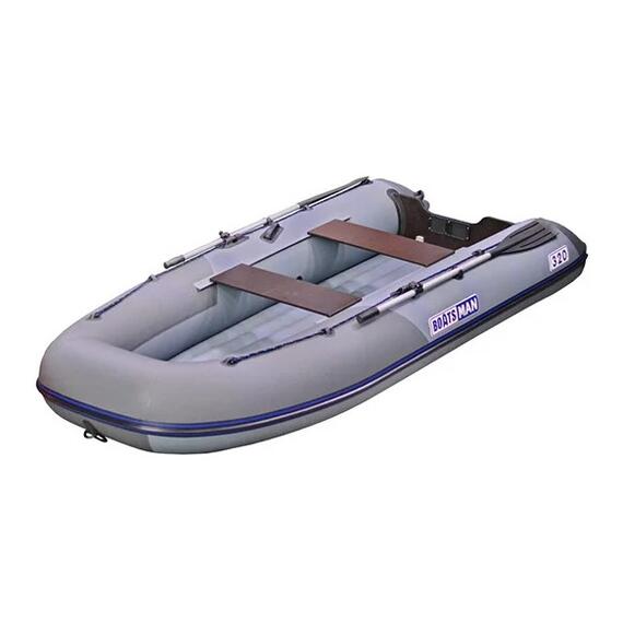 Надувная лодка BoatsMan (Боцман) BT340А (НДНД) серо-графитовый, фото 