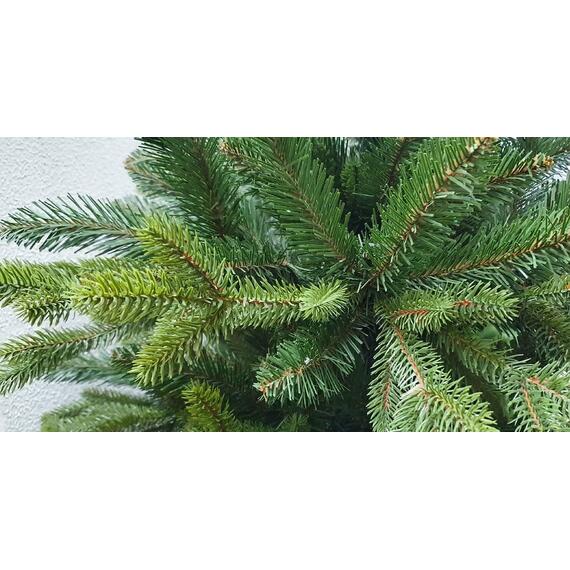 Ель новогодняя искусственная Сверк с литыми ветками РЕ Корейская 220 см GrandSITI