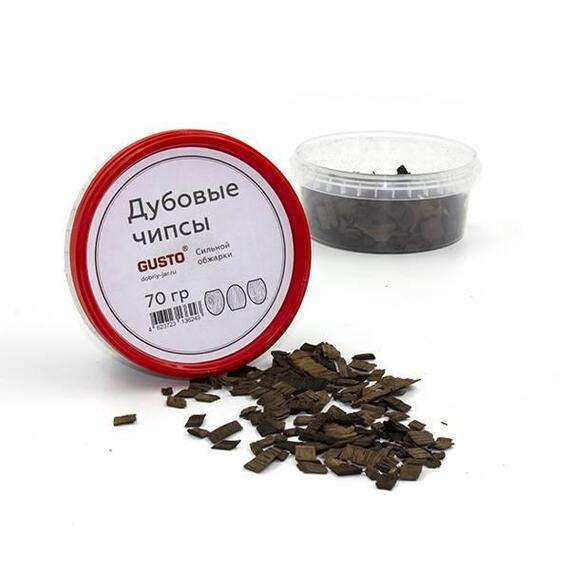 Дубовые чипсы сильной обжарки GUSTO, Вкус ароматизатора: сильной обжарки ч, фото 