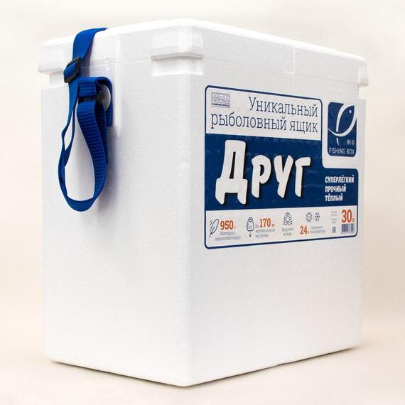 Рыболовный ящик Camping World Друг 30 л Белый, Цвет: белый, Объем, л: 30, фото , изображение 2